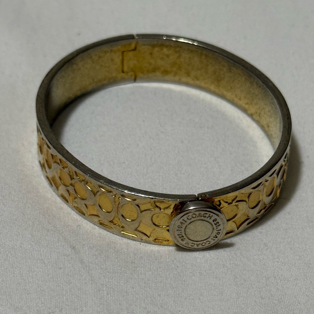 Coach Two-Tone Gold and Silver Bracelet